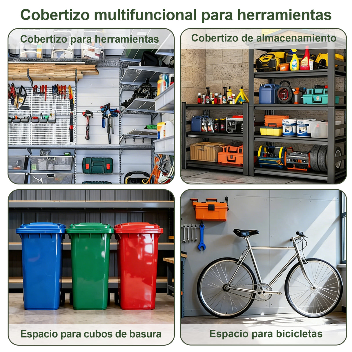 Cobertizo de Resina Patioslife YardVault | Caseta de Almacenamiento Impermeable y con Cerradura para Jardín