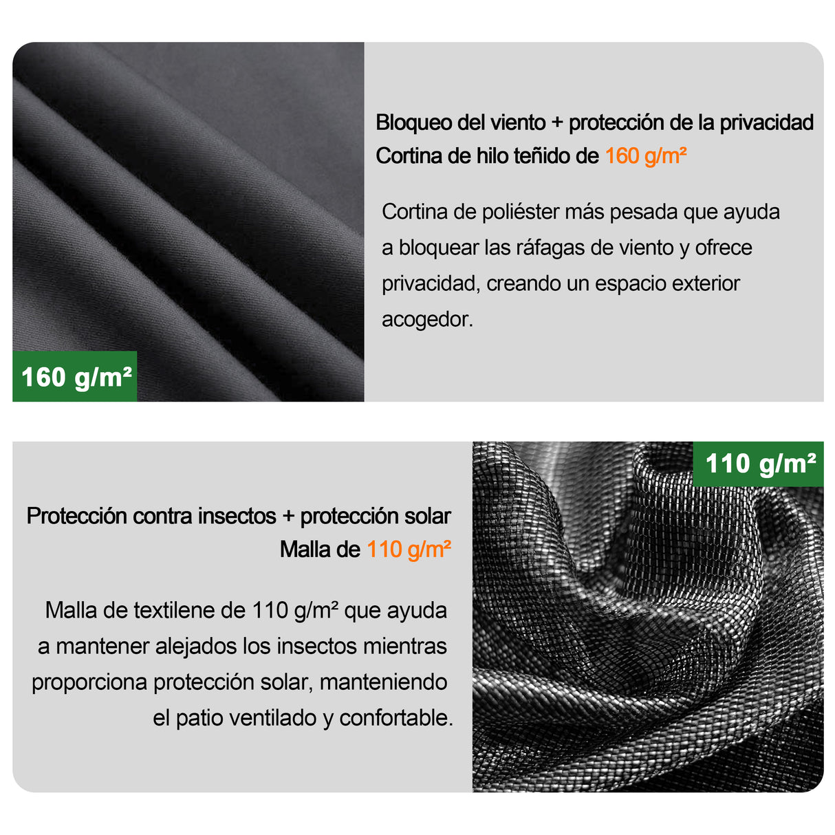 Patioslife Luxury Haven Cenador de Aluminio con Techo Rígido, Drenaje Integrado y Cortinas