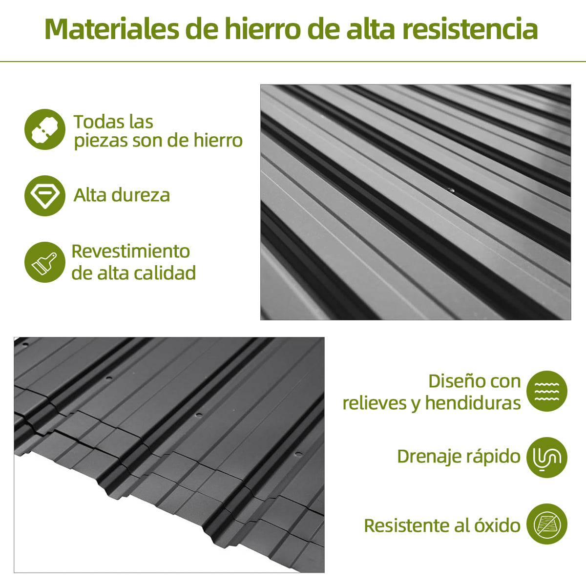 Patioslife Haven Gazebo de Techo Duro de Pared de Aluminio