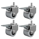 Patioslife Ruedas Giratorias de Acero Inoxidable para Base de Sombrilla – Movilidad Suave, Segura y Duradera