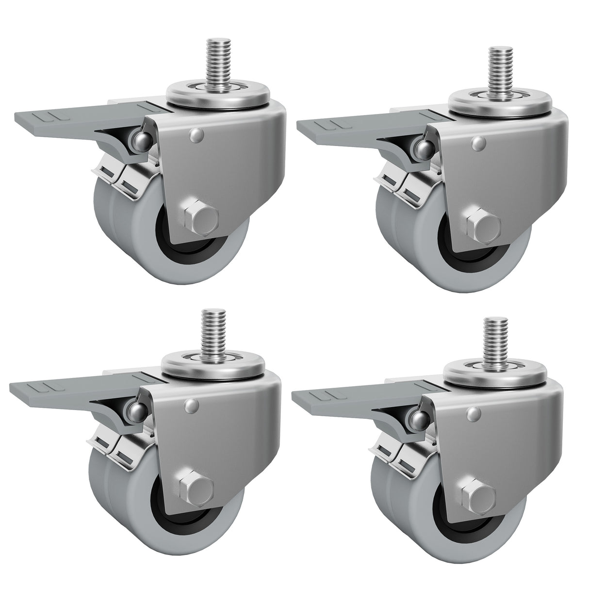 Patioslife Ruedas Giratorias de Acero Inoxidable para Base de Sombrilla – Movilidad Suave, Segura y Duradera