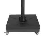 Patioslife Ruedas Giratorias de Acero Inoxidable para Base de Sombrilla – Movilidad Suave, Segura y Duradera