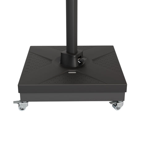 Patioslife Ruedas Giratorias de Acero Inoxidable para Base de Sombrilla – Movilidad Suave, Segura y Duradera