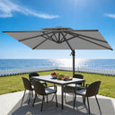 Patioslife Aegis Pro Sombrilla Excéntrica con Estructura de Aluminio para Jardín y Terraza