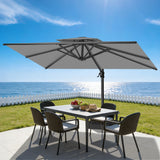 Patioslife Aegis Pro Sombrilla Excéntrica con Estructura de Aluminio para Jardín y Terraza