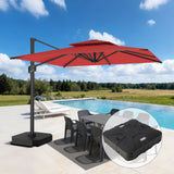 Patioslife Aegis Pro Sombrilla Excéntrica con Estructura de Aluminio para Jardín y Terraza
