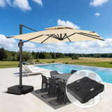 Patioslife Aegis Pro Sombrilla Excéntrica con Estructura de Aluminio para Jardín y Terraza