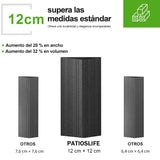 Patioslife Luxury Haven Cenador de Aluminio con Techo Rígido, Drenaje Integrado y Cortinas