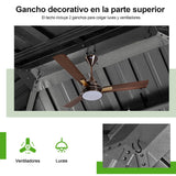 Patioslife Luxury Haven Cenador de Aluminio con Techo Rígido, Drenaje Integrado y Cortinas