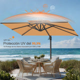 Patioslife Aegis Pro Sombrilla Excéntrica con Estructura de Aluminio para Jardín y Terraza