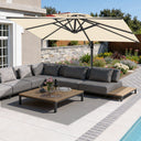 Patioslife Aegis Pro Sombrilla Excéntrica con Estructura de Aluminio para Jardín y Terraza