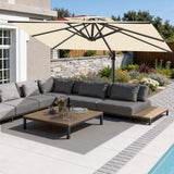 Patioslife Aegis Pro Sombrilla Excéntrica con Estructura de Aluminio para Jardín y Terraza
