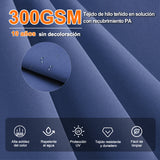 Patioslife Aegis Premium Parasol Excéntrico con LED Solar y Giro 360°
