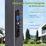 Patioslife Atlantic Pérgola de Aluminio con Lamas Ajustables y Luces LED