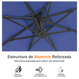 Patioslife Aegis Pro Sombrilla Excéntrica con Estructura de Aluminio para Jardín y Terraza