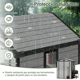 Cobertizo de Resina Patioslife YardVault | Caseta de Almacenamiento Impermeable y con Cerradura para Jardín