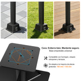 Patioslife Aegis Base Empotrada para Sombrilla Excéntrica de Alta Resistencia