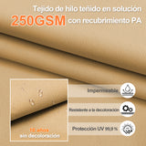 Patioslife Aegis Pro Sombrilla Excéntrica con Estructura de Aluminio para Jardín y Terraza