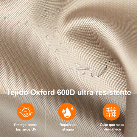 Patioslife Aegis – Funda para Parasol Excéntrico Ø 2,7–4 m – Oxford 600D, Impermeable y Anti-UV