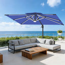 Patioslife Aegis Premium Parasol Excéntrico con LED Solar y Giro 360°