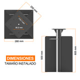 Patioslife Aegis Base Empotrada para Sombrilla Excéntrica de Alta Resistencia