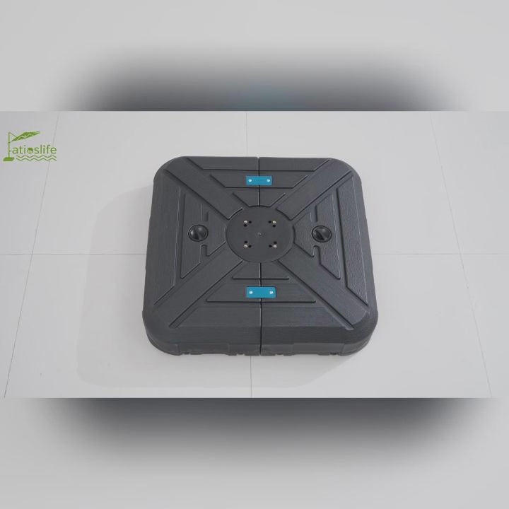 Patioslife Base Rellenable con Ruedas para Sombrilla de Terraza